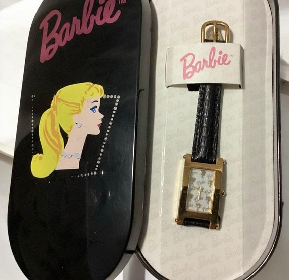 Vintage Nostalgia Barbie Wrist Watch New in Box (just Needs  display picture 1