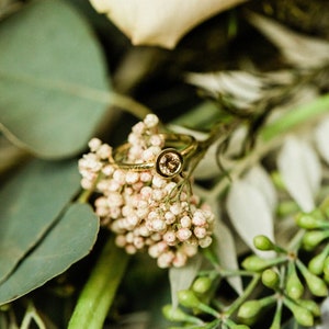 Morganite engagement ring bezel set in 10k-14k-18k yellow gold, white gold, rose gold image 5
