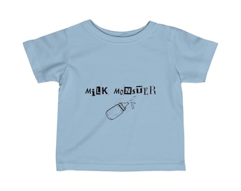 T-shirt en jersey fin Milk Monster pour bébé