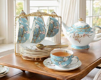Ceramic Coffee Set|Afternoon Tea Set|Tableware|Tea Party Tea Set|Handmade Ceramic Tea Set|Wedding Gifts|Customized Tea Set