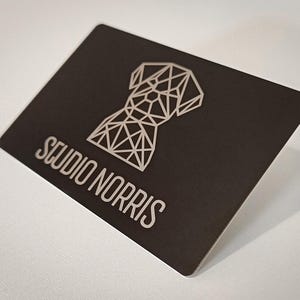 Personalisierte Premium 2-seitige Laser gravierte Black Matte (Aluminium) Visitenkarten, Mitgliedskarten, VIP-Karten, Kundenkarten, Geschenkkarte