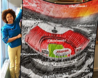 CHIEFS QUILT (3 SIZES) Arrowhead Stadium
