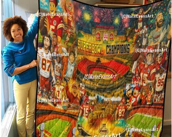 CHIEFS ANIME Quilt (3 SIZES) Custom Art