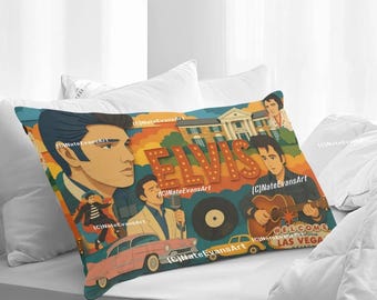 Taie d'oreiller ELVIS (1PC) oeuvre personnalisée