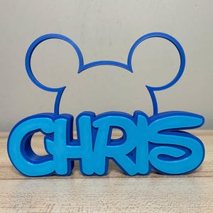 Placa de identificação personalizada estilo Disney, presente de aniversário e Natal para professores personalizável