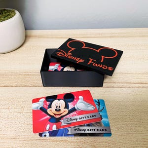 Aanpasbare Disney Funds-cadeaukaarthouder, doos Disney World DisneyLand reiswisselgeldhouder