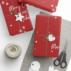 Carta da regalo personalizzata con nome - Personalizza da chi carta da regalo, fogli di carta da regalo, confezioni regalo