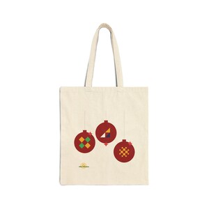 Festive Holiday Cotton Canvas Tote Bag, Merry Christmas Gift, Eco-Friendly Shopping Bag, Seasonal Decoration, Reusable Gift Bag