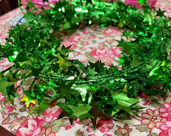 Green Wired garland Leaves Saint Patrick's Day decorations Nature Green Artificial Leaf Vine Wedding  Foliage Craft Wreath Fake Flowers