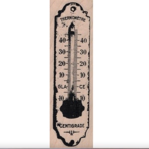 Rubber stamps Grunge Thermometer   inches 20691 temperature. tattoo