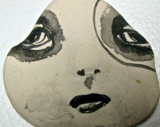 Goth Girl Handmade Clay Face Jewelry Craft Supplies Handmade Cabochon
