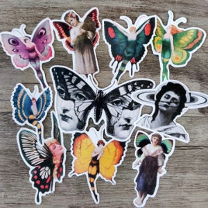 10  PCS vintage Fairy Stickers Fashion ladies Crafts And Scrapbooking stickers  woman ballerina victorian 6-9 cm