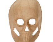 Halloween mask Paper Mache Skull sugar skulls unfinished blank costumes day of the dead DIY Halloween decoration, crafts supplies calavera