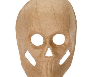 Halloween mask Paper Mache Skull sugar skulls unfinished blank  costumes day of the dead DIY Halloween decoration, crafts supplies calavera