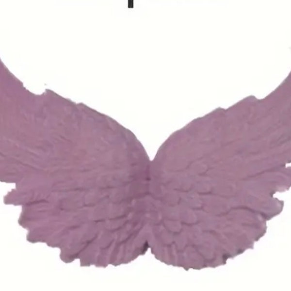 3 pink angel wings  3D plastic ornament shabby supplies Christmas decoration assemblage mini miniature  fairy bird butterfly