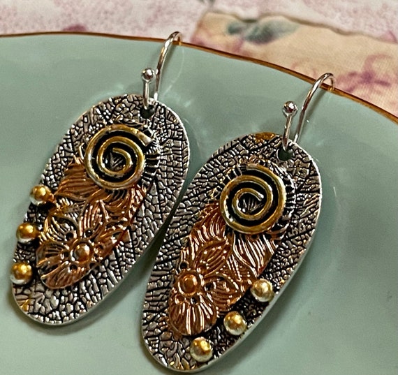 Silver Gold and Copper Color Earrings Hook Drop Earring Hook Pink