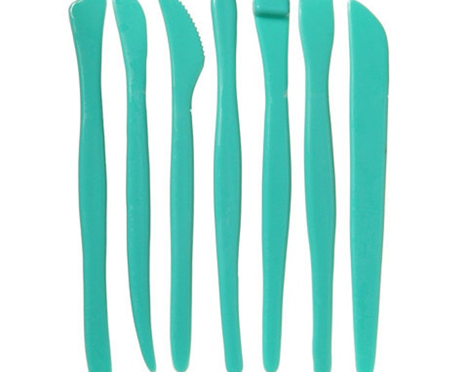 Clay Modeling Tool Set 7 Piece Tools Set Clay Modeler Plastic Etsy