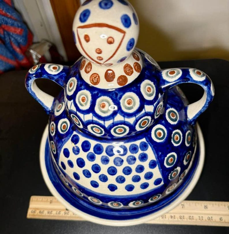 Zaklady Ceramiczne Polish Pottery Cheese Lady - Thumbnail 5