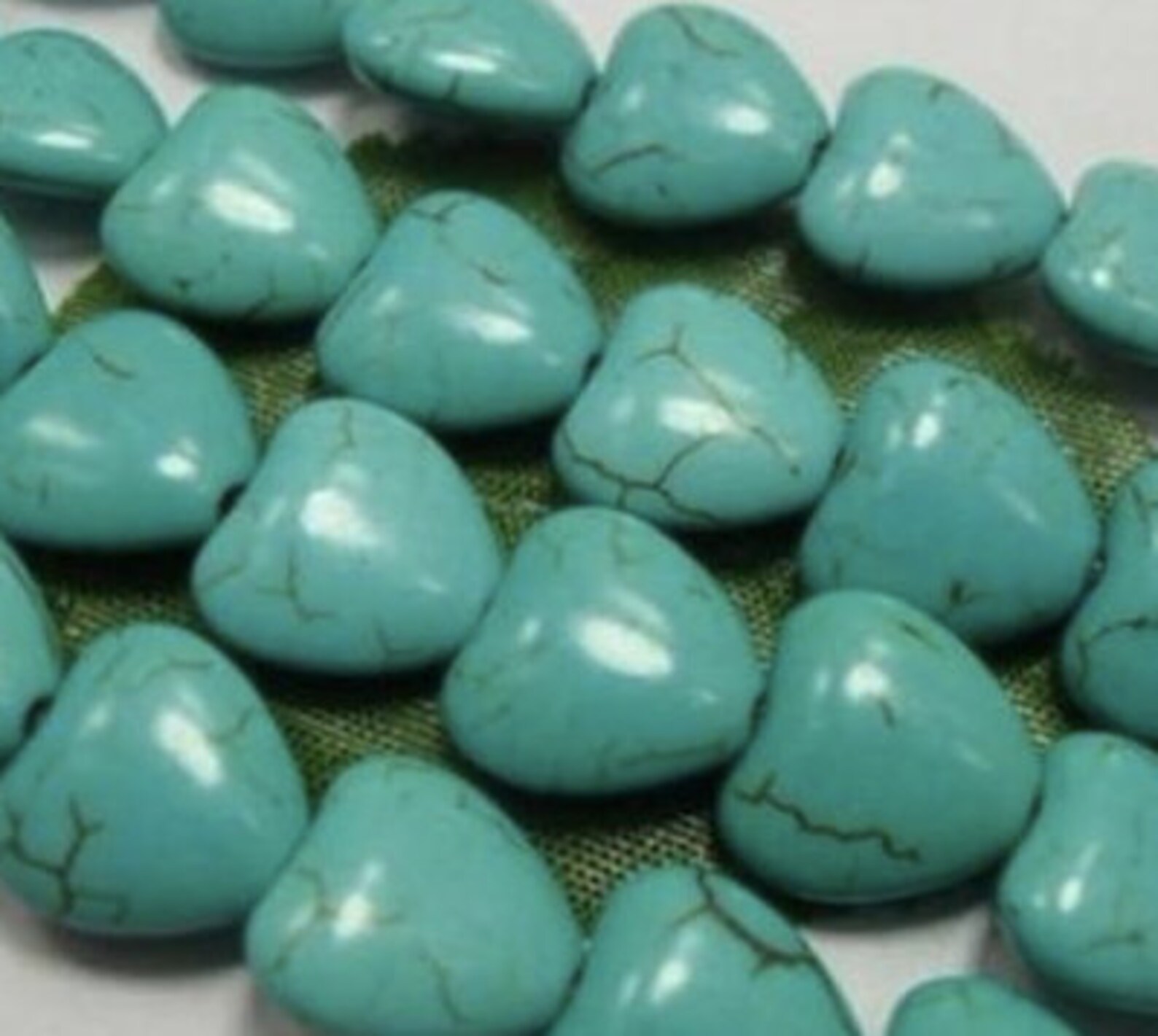 Jewelry Supplies Green Turkey Turquoise Gemstone Rectangle Etsy