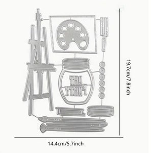Art Party Planner Essentials Metal Die Cuts   cutter   metal cutting dies  Scrapbook craft Dies, DIY Card Making, Metal Dies, Stencil   Card
