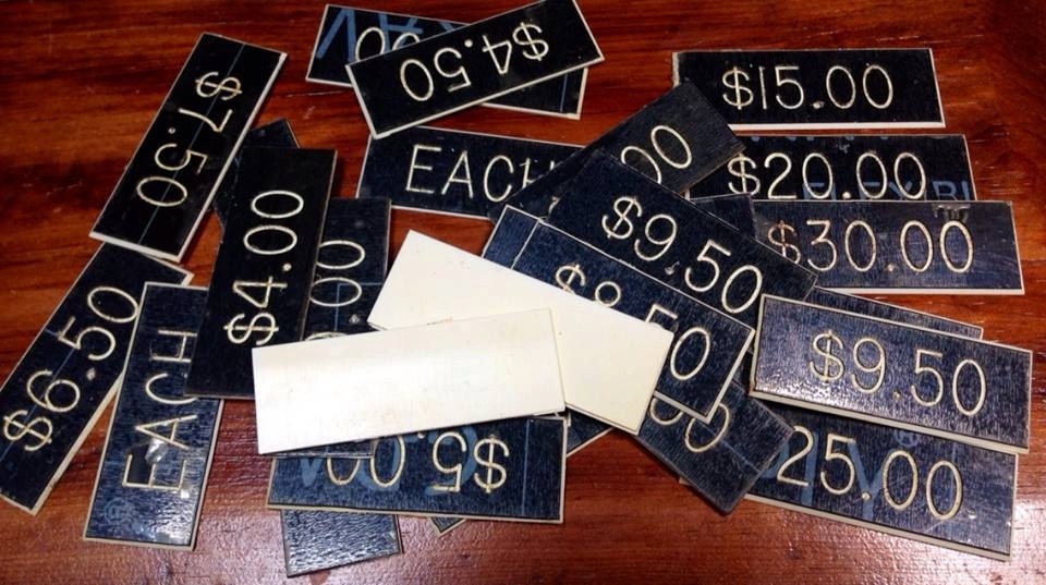 Vintage Grocery Store Price Tags RANDOM Assemblages Altered Etsy