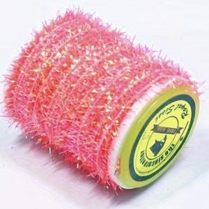 Mini guirlande scintillante en chenille rose rose pour vos créations minables