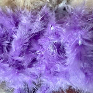 purple feather boa trim 2 Meter Feathers  Ribbon Feather for Crafts Decorations for Clothes