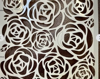 Rose flower  stencil floral reusable Background stencil shapes  Scrapbook craft   DIY Card Making  Stencil   Card