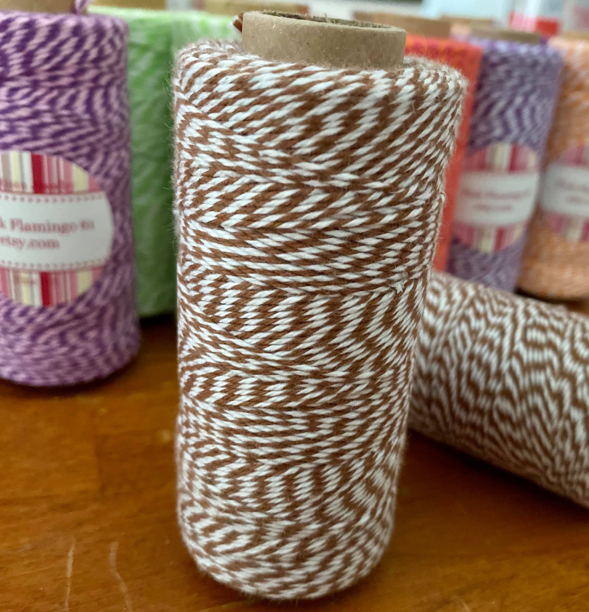 Brown Cotton String, Brown Cotton Bakers Twine, Spool of String