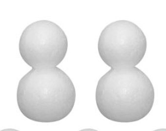 DIY snowman snowmen styrofoam  unpainted   unfinished  Christmas decoration decor kit kids craft