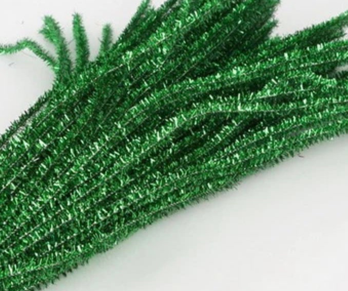 Chenille Stems Pipe Cleaner Tinsel Stems Wired Sticks for Making Toy Bears  Bunnies 8mmx 50cm Set of 5 