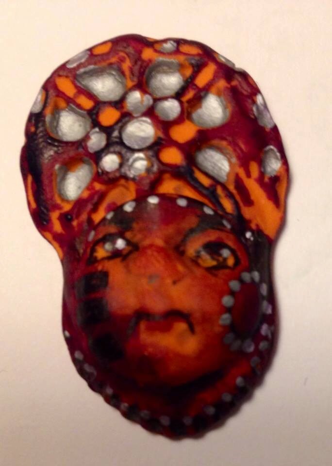 Clay Face Jewelry Craft Supplies Mosaic Tile Handmade Cabochon Etsy