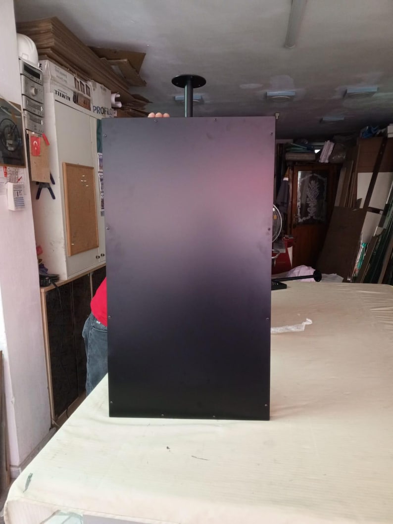 Deckenhalterung Rechteckiger Badezimmer Spiegel | Decken hängender moderner Kosmetikspiegel, hängender Spiegel mit Metallrahmen Bild 16