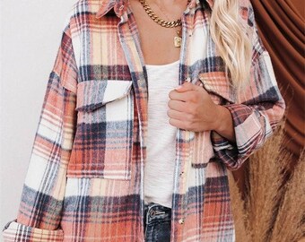 flannel fuzzy jacket