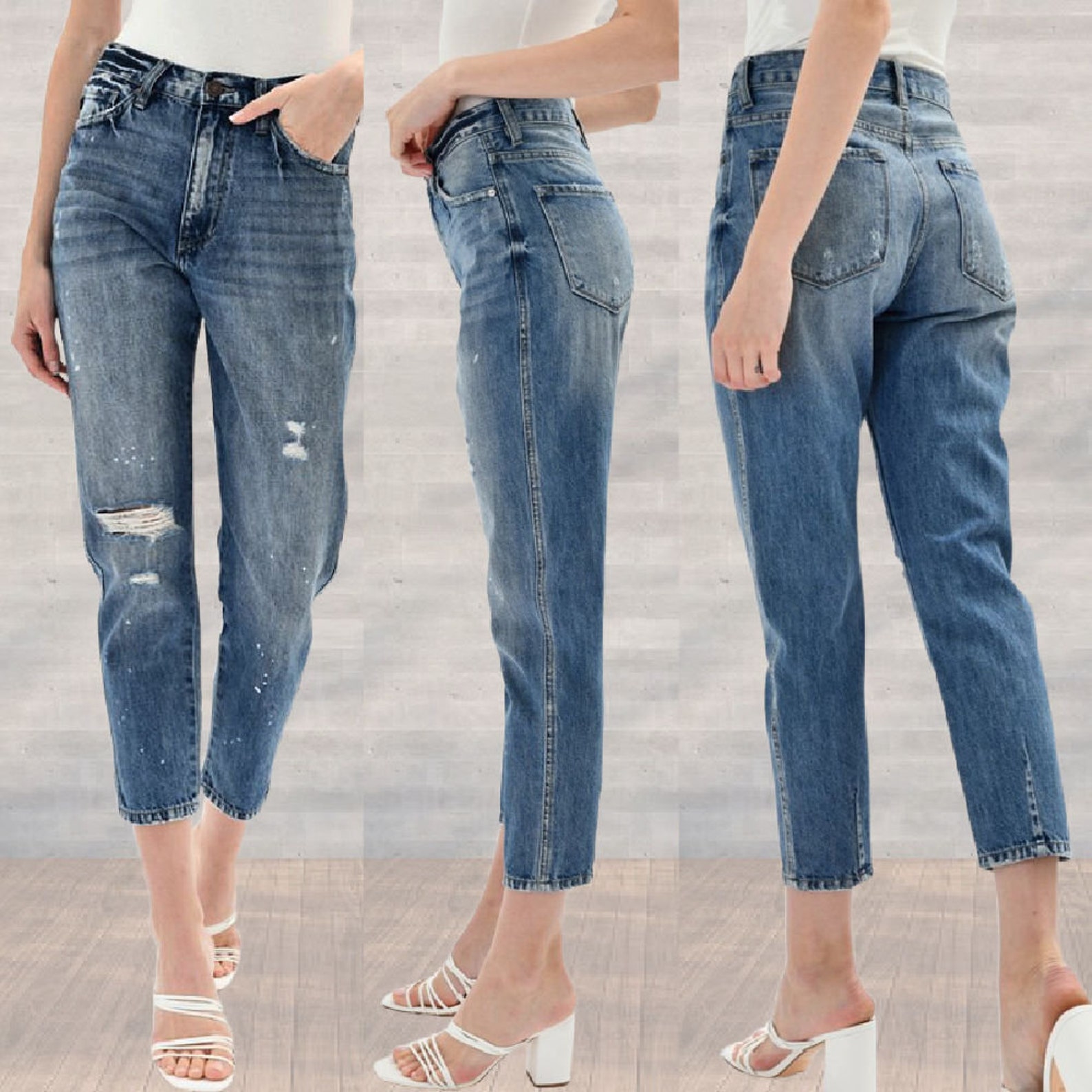 KanCan Lorelei Ultra High Rise Mom Jeans Regular & Plus Size Etsy