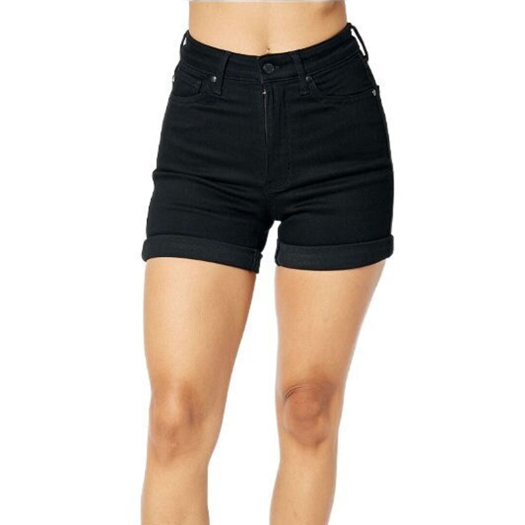 Judy Blue HW Tummy Control Double Waistband Shorts