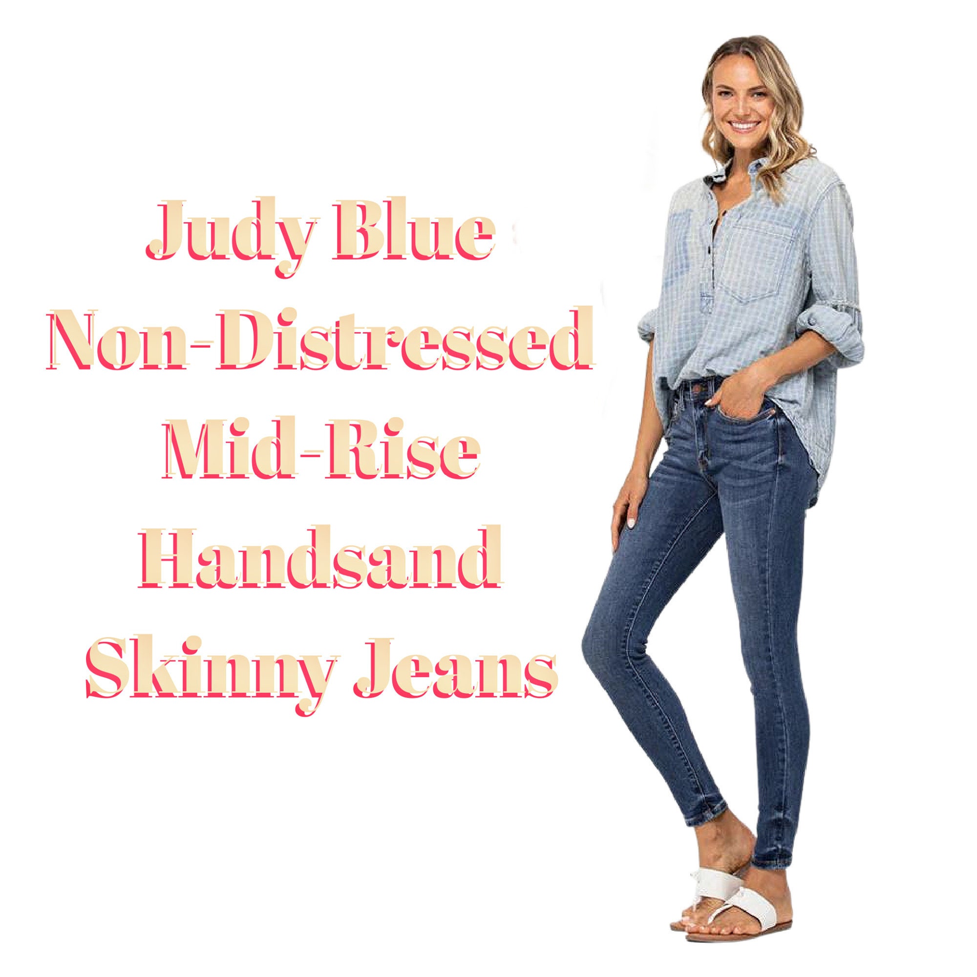Judy Blue Non Distressed Boyfriend Jeans
