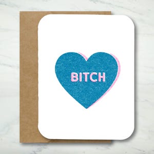 Carte Saint-Valentin Je t'aime chienne
