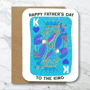 Carte Joyeuse fête des pères au roi