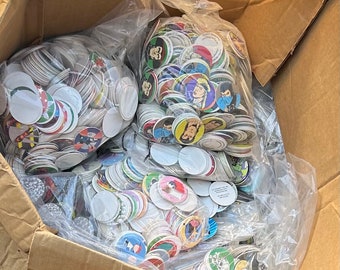 Pogs LOT OF 10 Vintage Milk Caps. Unsold Inventory From The 90s. Mystery Pack.