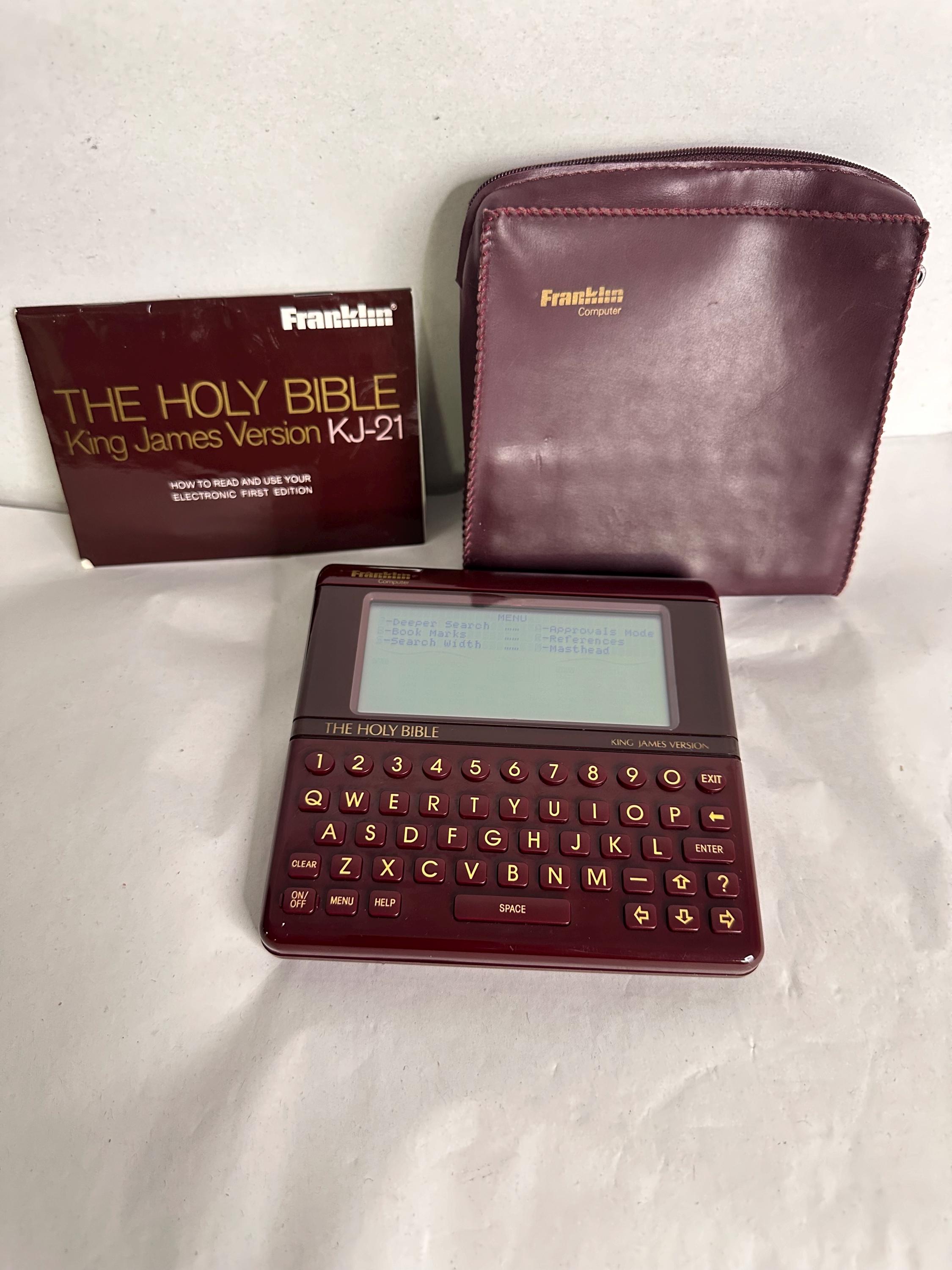 Vintage Franklin Electronic Holy Bible King James Version