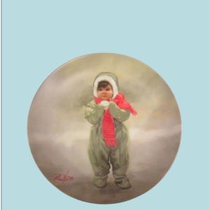 Winter Angel Collector Bord DONALD ZOLAN Snow Wonder Of Childhood