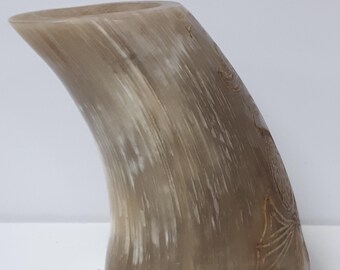 アルゼンチン 希少 天然水牛の角製花瓶 花瓶 ホームデコレーション