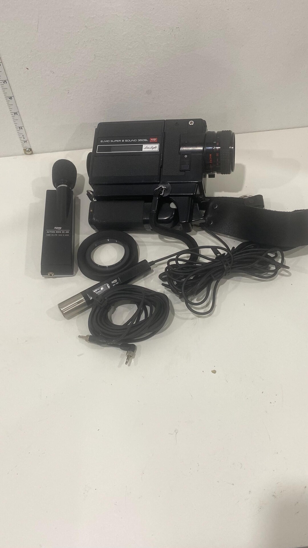 Vintage ELMO Super 8 Sound 350SL MACRO Movie Film Camera 8-50 F1.8