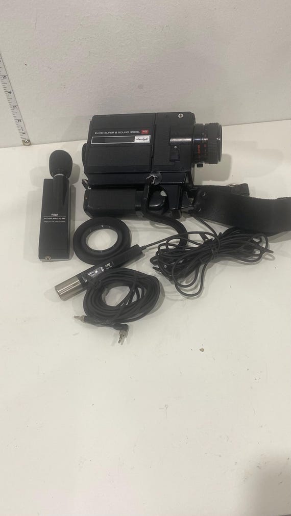 Vintage ELMO Super 8 Sound 350SL MACRO Movie Film Camera 8-50 F1.8