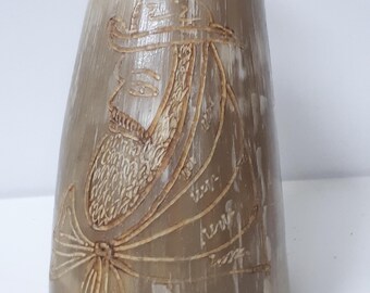 アルゼンチン 希少 天然水牛の角製花瓶 花瓶 ホームデコレーション