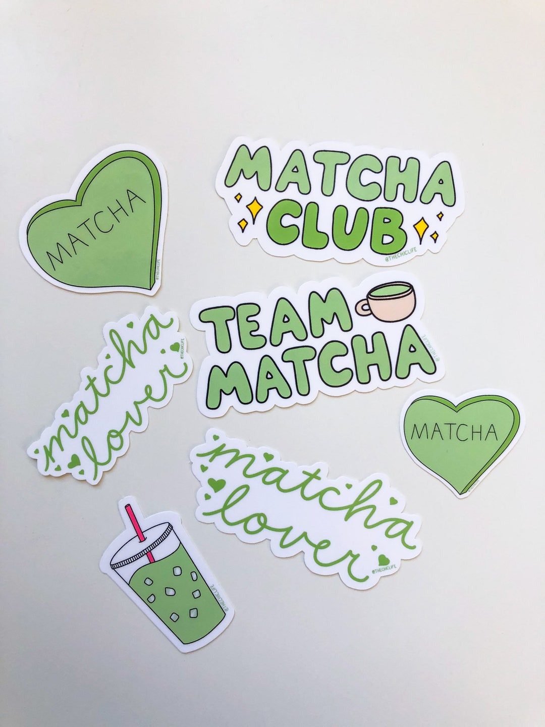 Matcha Lover Sticker bundle Water Bottle Sticker Cute Stickers for ...