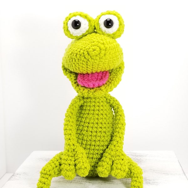 Crochet Frog Puppet (Pattern)