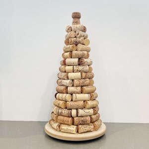 Wine Cork Tree Holiday Decoration or Wine Cork Christmas Tree