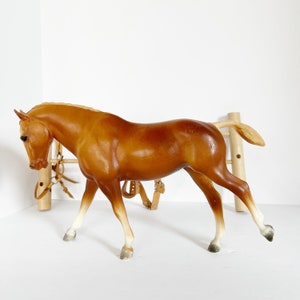 VINTAGE BREYER cantering, Welsh pony #105 Reddish Chesnut traditional model horse